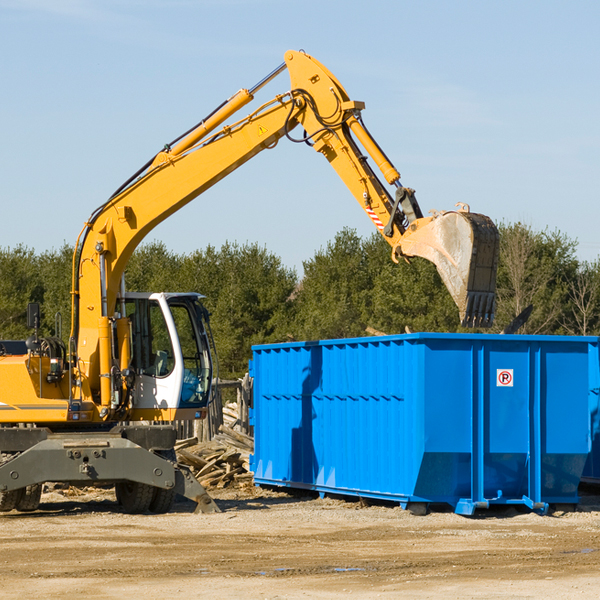 what happens if the residential dumpster is damaged or stolen during rental in Camden Mississippi